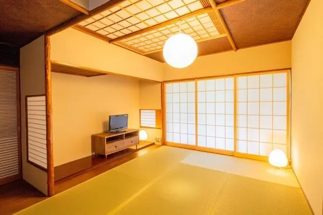 Traditional Dört Kişilik Oda, Sigara İçilmez, Bahçe Manzaralı (Japanese, Genkai)