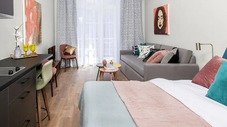 Romantic Stüdyo Süit, 1 Büyük (Queen) Boy Yatak ve Çekyat, Engellilere Uygun, Mutfak