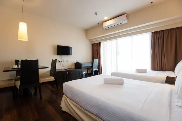 Deluxe Stüdyo, 2 Tek Kişilik Yatak, Küçük Mutfak, Şehir Manzaralı