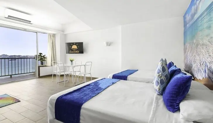 Standard Dört Kişilik Oda, 1 Yatak Odası, Plaj Manzaralı