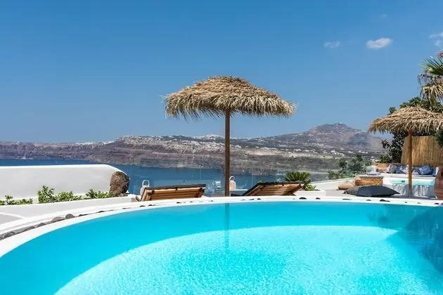 Summer Lovers Villa Private Pool - Private Spa and Panoramic Caldera View
