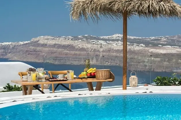 Summer Lovers Villa Private Pool - Private Spa and Panoramic Caldera View