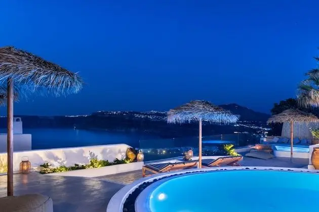Summer Lovers Villa Private Pool - Private Spa and Panoramic Caldera View