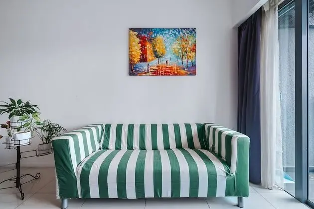 Superior Apart Daire, 1 Büyük (Queen) Boy Yatak ve Çekyat, Mutfak, Şehir Manzaralı