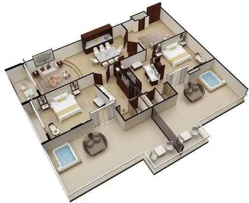 Superior Two Bedroom Presidential Suite - Ocean View