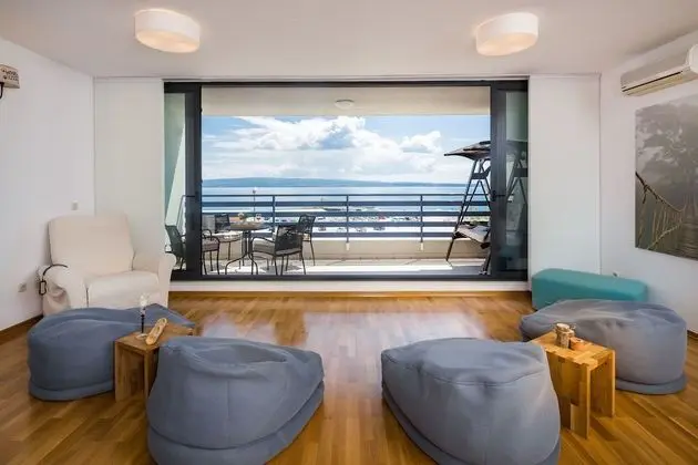 Deluxe Apart Daire, 2 Yatak Odası, Okyanus Manzaralı, Denize Sıfır