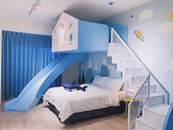 Deluxe Dört Kişilik Oda, Balkon, Dağ Manzaralı