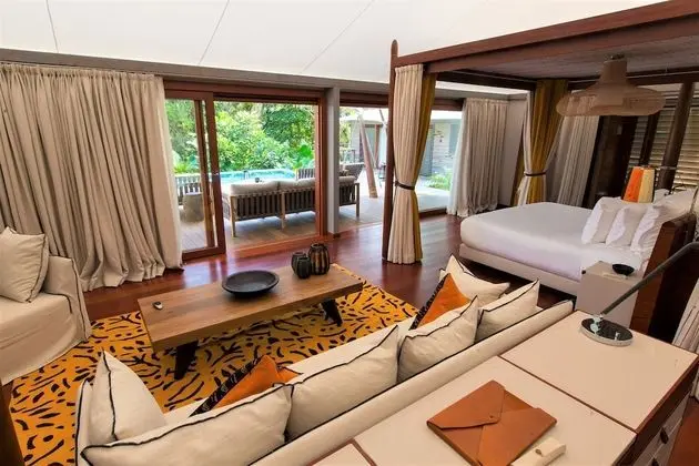 Luxury Villa, 3 Yatak Odası, Denize Sıfır (Tented Villa)
