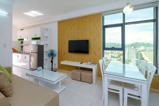 Apart Daire, 2 Yatak Odası, Balkon (Side Sea View)