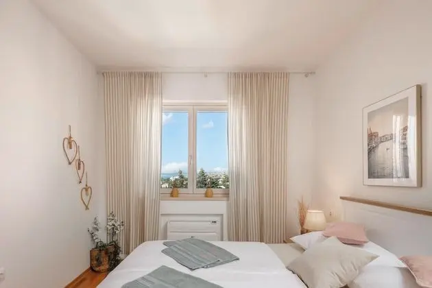 Family Apart Daire, 1 Çift Kişilik Yatak ve Çekyat, Bahçeli (Sunset Apartment Ami Crikvenica)