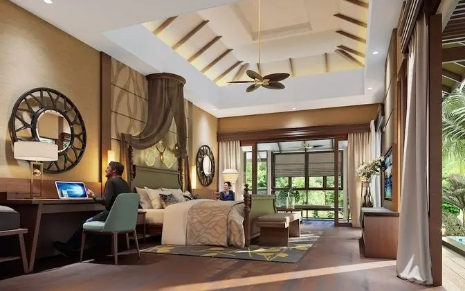 Tek Büyük Yataklı Oda, 1 Yatak Odası (Pool, Villa)