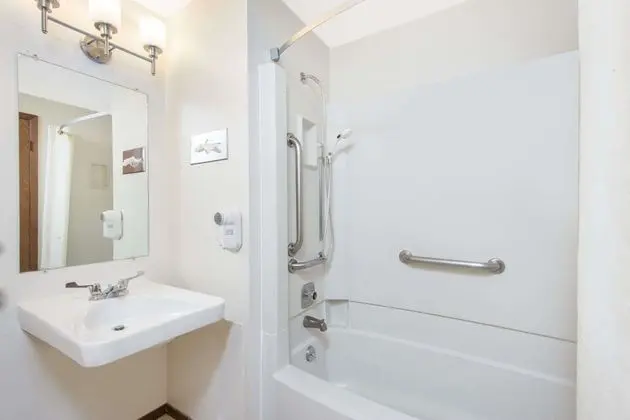 Oda, 1 Büyük (Queen) Boy Yatak, Engellilere Uygun, Sigara İçilmez (Bathtub w/ Grab Bars)