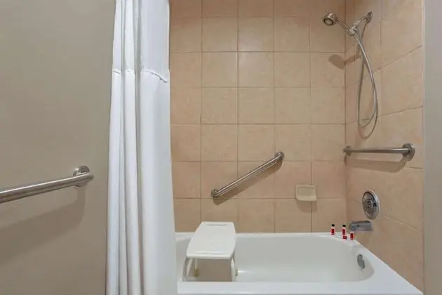 Oda, 2 Büyük (Queen) Boy Yatak, Engellilere Uygun, Sigara İçilmez (Mobility, Bathtub w/Grab Bars)