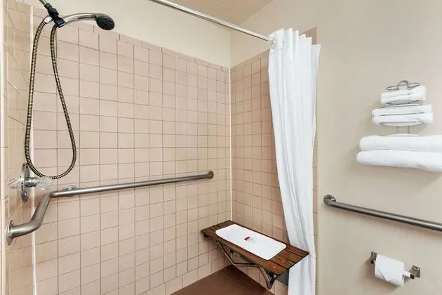Oda, 1 Büyük (Queen) Boy Yatak, Engellilere Uygun, Sigara İçilmez (Tub with Grab Bars)