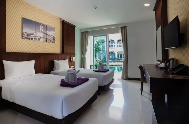 Pool Access Twin Room with breakfast [First floor]