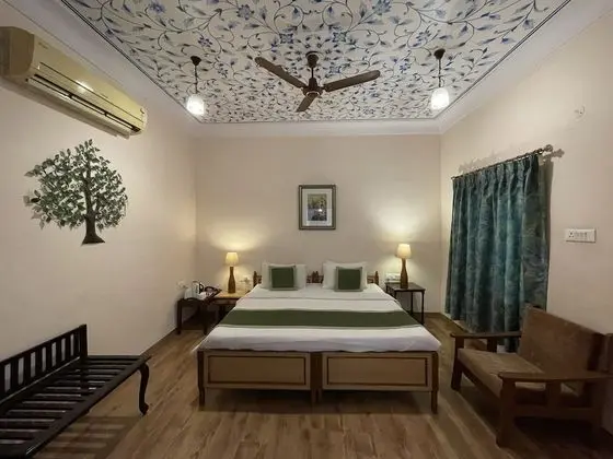 Deluxe Tek Büyük veya İki Ayrı Yataklı Oda, 1 Yatak Odası, Balkon, Avlu