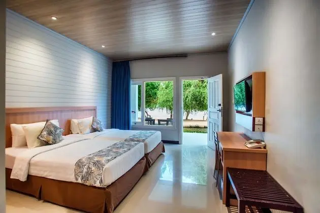 Deluxe Tek Büyük veya İki Ayrı Yataklı Oda, Denize Sıfır (Cottage Beachfront)