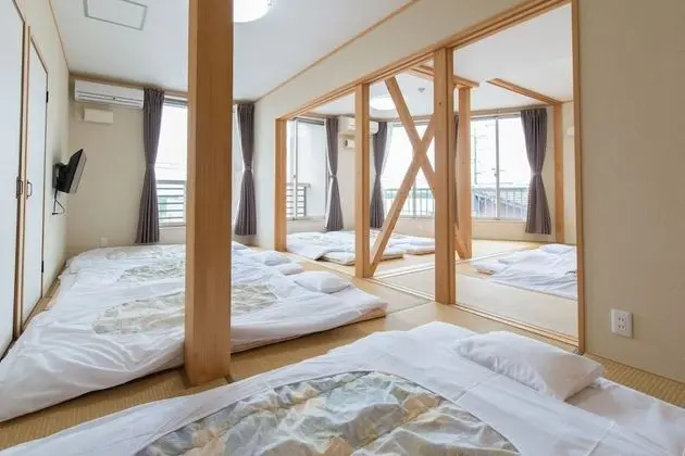 Traditional Oda, Sigara İçilebilir, Ortak Banyo (Japanese Style, for 8 Guests)