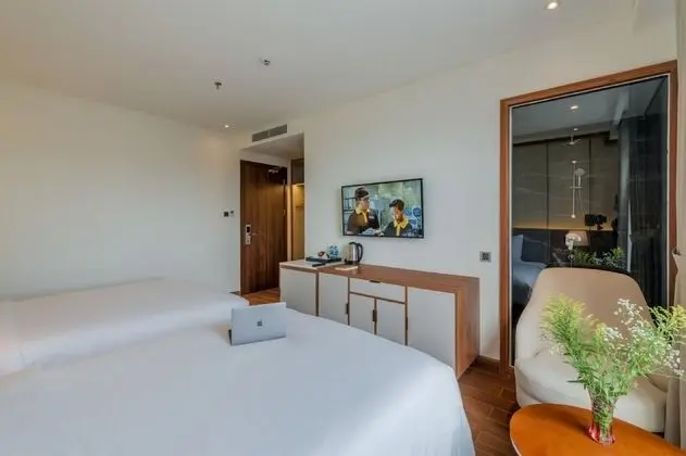 Deluxe Tek Büyük veya İki Ayrı Yataklı Oda, 1 Yatak Odası, Deniz Manzaralı