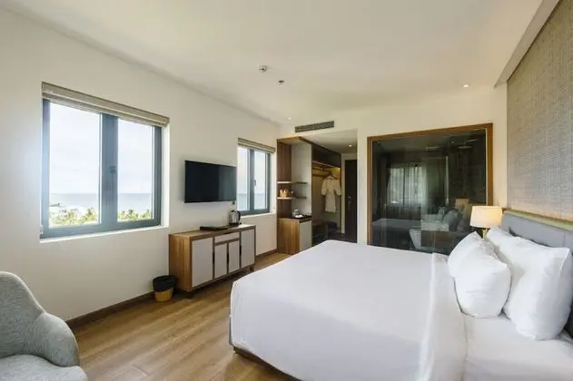 Deluxe Tek Büyük veya İki Ayrı Yataklı Oda, 1 Yatak Odası, Deniz Manzaralı