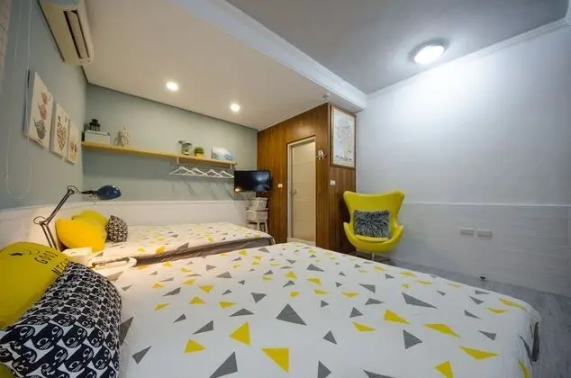 Design Dört Kişilik Oda, 2 Çift Kişilik Yatak