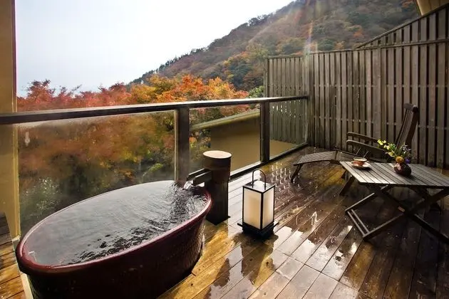 Deluxe Oda, Balkon (with Outside Bath (12.5 tatami mats))