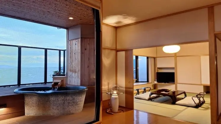 Premium Süit, 2 Yatak Odası, Şehir Manzaralı (with Tatami area and Open Air Bath)