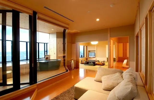 Premium Süit, 2 Yatak Odası, Şehir Manzaralı (with Tatami area and Open Air Bath)