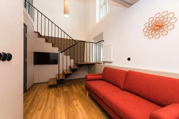 Split Level Apartment with Garden View
