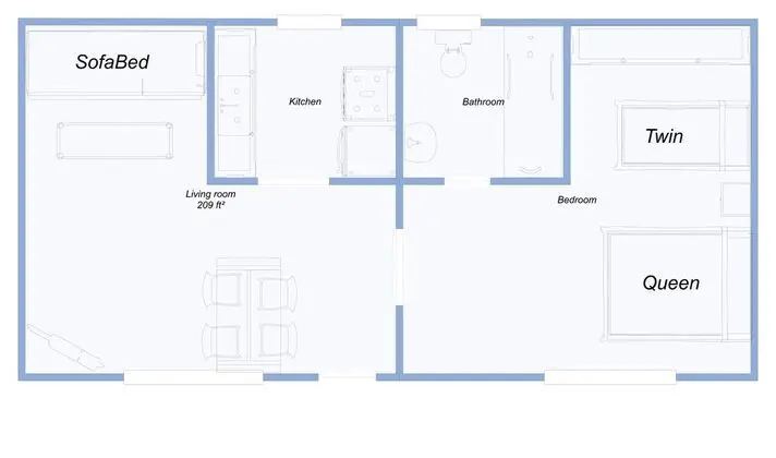 Standard Dubleks, 1 Yatak Odası, Küçük Mutfak, Göl Manzaralı (Birchgrove #11)