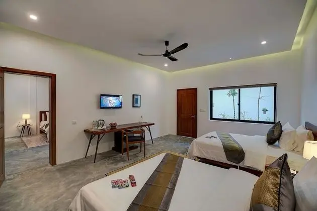 Family Oda, Bağlantılı Odalar, Bahçe Manzaralı (free pick up)