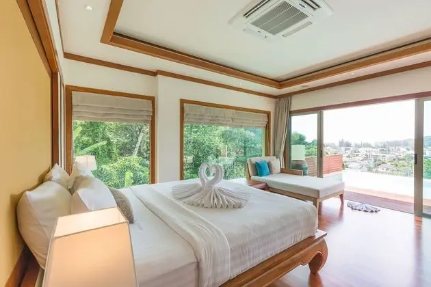 Deluxe Villa, 2 Yatak Odası, Kişiye Özel Havuzlu, Okyanus Manzaralı