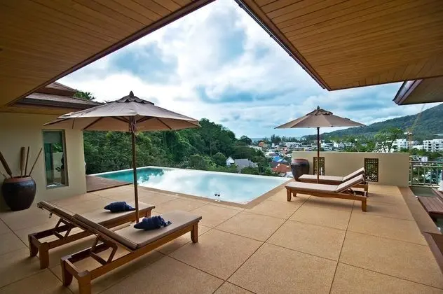 Deluxe Villa, 2 Yatak Odası, Kişiye Özel Havuzlu, Okyanus Manzaralı