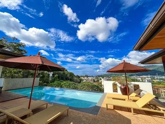Deluxe Villa, 2 Yatak Odası, Kişiye Özel Havuzlu, Okyanus Manzaralı