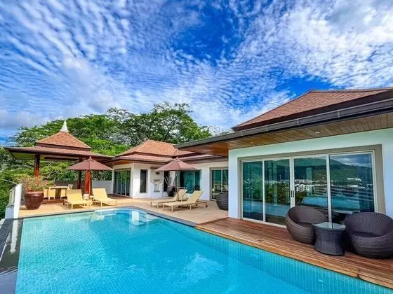 Deluxe Villa, 2 Yatak Odası, Kişiye Özel Havuzlu, Okyanus Manzaralı