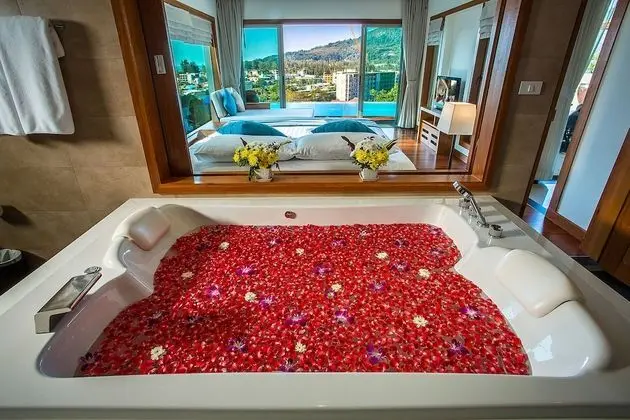Deluxe Villa, 2 Yatak Odası, Kişiye Özel Havuzlu, Okyanus Manzaralı