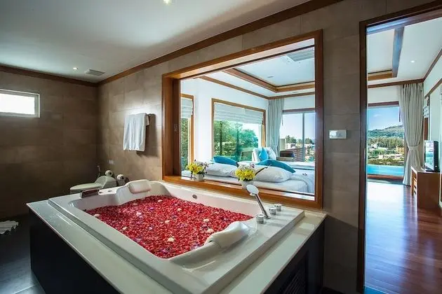 Deluxe Villa, 2 Yatak Odası, Kişiye Özel Havuzlu, Okyanus Manzaralı