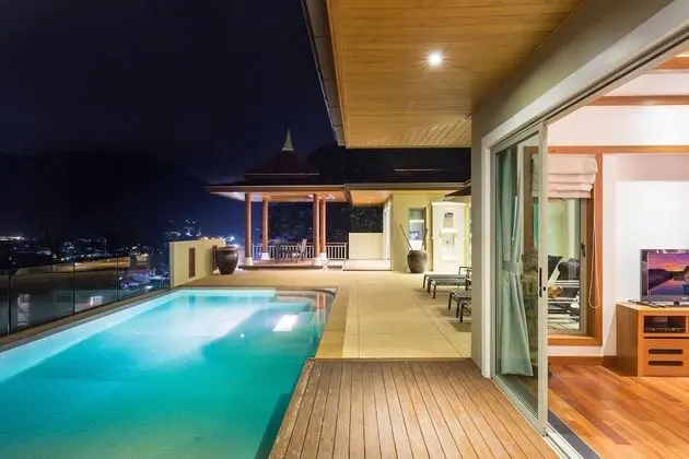Deluxe Villa, 2 Yatak Odası, Kişiye Özel Havuzlu, Okyanus Manzaralı
