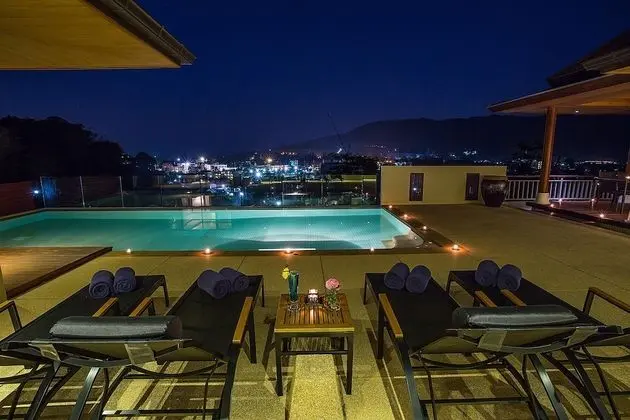 Deluxe Villa, 2 Yatak Odası, Kişiye Özel Havuzlu, Okyanus Manzaralı