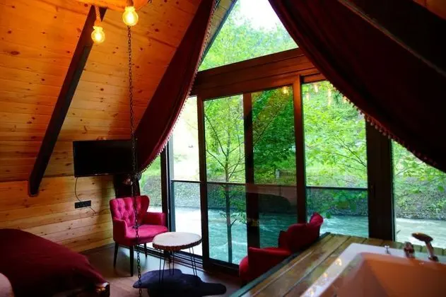 Jakuzili Bungalow , Nehir Manzaralı, Jakuzili