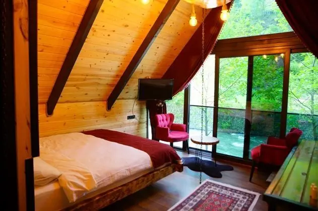 Jakuzili Bungalow , Nehir Manzaralı, Jakuzili