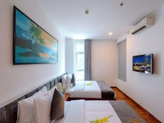 Deluxe Oda, 2 Çift Kişilik Yatak, Küvet, Şehir Manzaralı