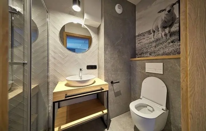 Deluxe Apart Daire, 1 En Büyük (King) Boy Yatak ve Çekyat, Balkon, Dağ Manzaralı