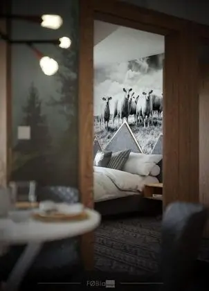 Deluxe Apart Daire, 1 En Büyük (King) Boy Yatak ve Çekyat, Balkon, Dağ Manzaralı