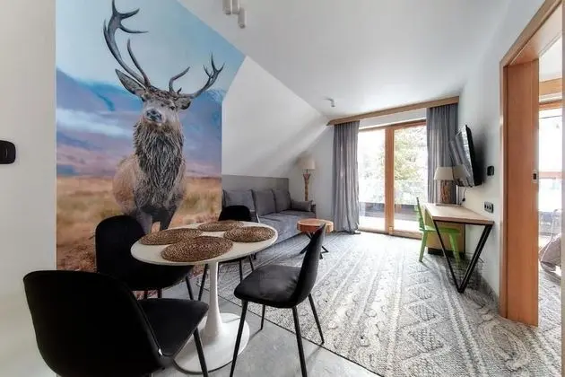 Deluxe Apart Daire, 1 En Büyük (King) Boy Yatak ve Çekyat, Balkon, Dağ Manzaralı