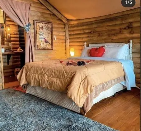 Romantic Kulübe, 1 Büyük (Queen) Boy Yatak, Göl Manzaralı