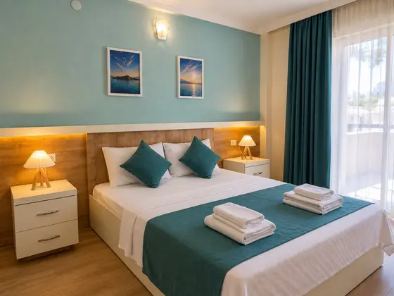 Standart Oda - Klimasız, Bahçe Manzaralı, Balkonlu