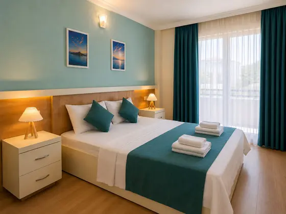 Standart Oda - Klimasız, Bahçe Manzaralı, Balkonlu