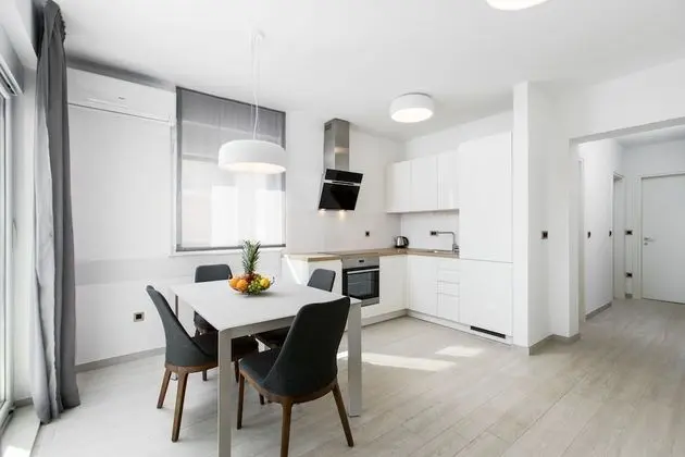 Deluxe apartment with two bedrooms, terrace, and garden view