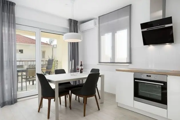 Deluxe apartment with two bedrooms, terrace, and garden view